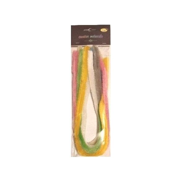Druty chenille kolorowe pastel 15mm 7szt