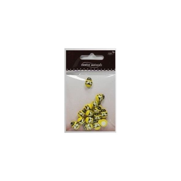 Pszczółki drewniane 10x13mm 15szt