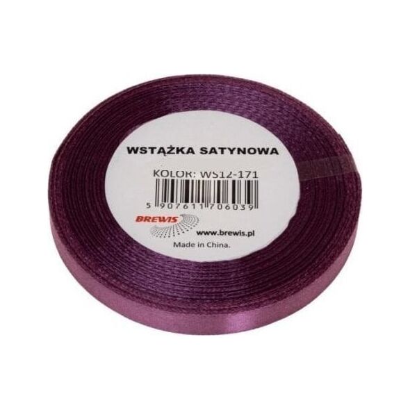 Wstążka satynowa śliwkowa 12mm x 32m