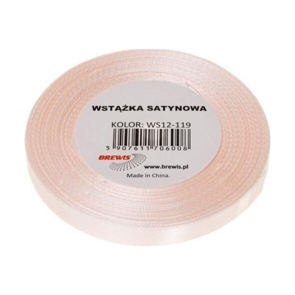 Wstążka satynowa szampańska 12mm x 32m