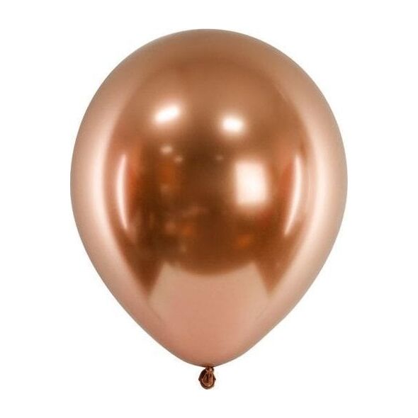Balony Glossy miedziany 30cm 10szt