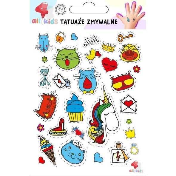 Tatuaże zmywalne dla dzieci Power girl