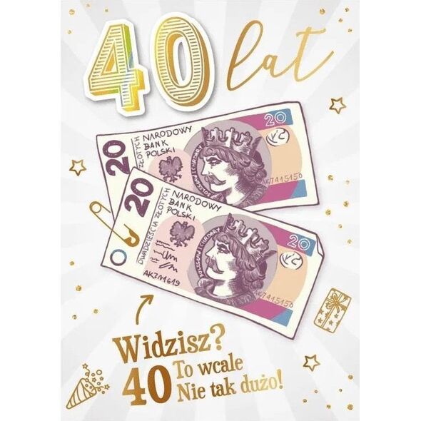 Karnet Urodziny 40