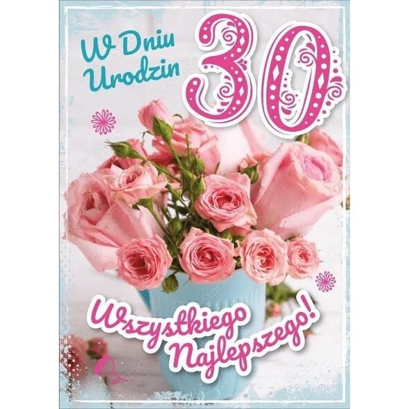 Karnet Urodziny 30