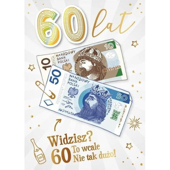 Karnet Urodziny 60