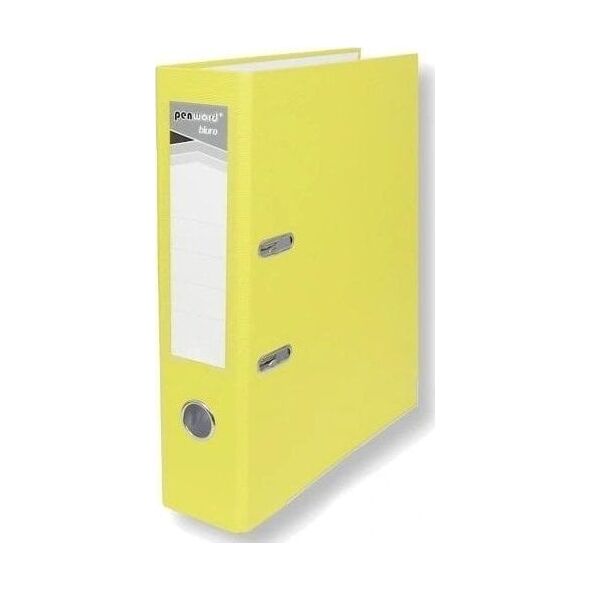 Segregator A4 z okuciem 7,5cm jasnożółty