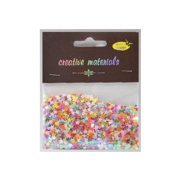 Elementy z folii gwiazdki pastelowe 20g