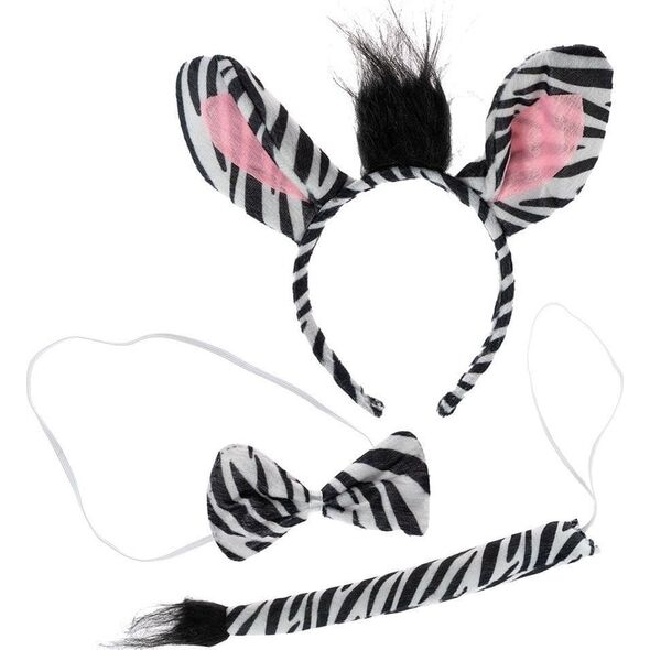 Strój - Zestaw z ogonkiem - zebra