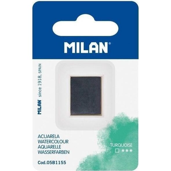Farba akwarelowa w kostce turkusowy MILAN
