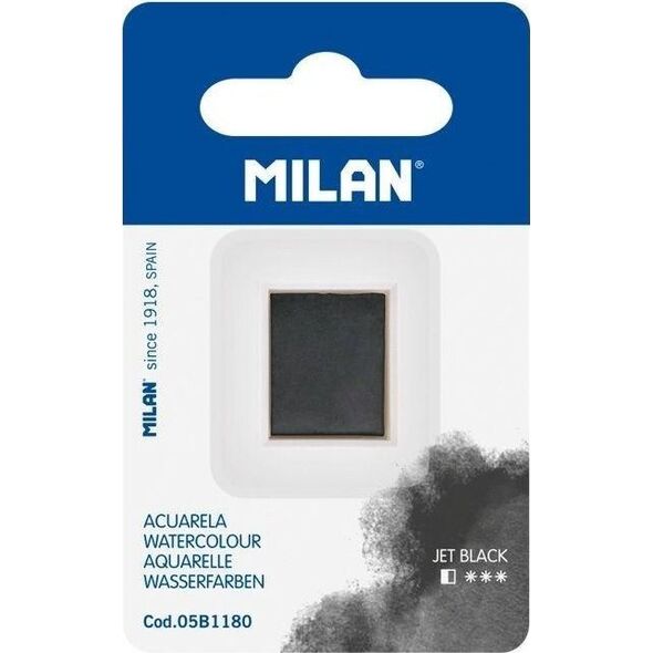 Farba akwarelowa w kostce czarny MILAN