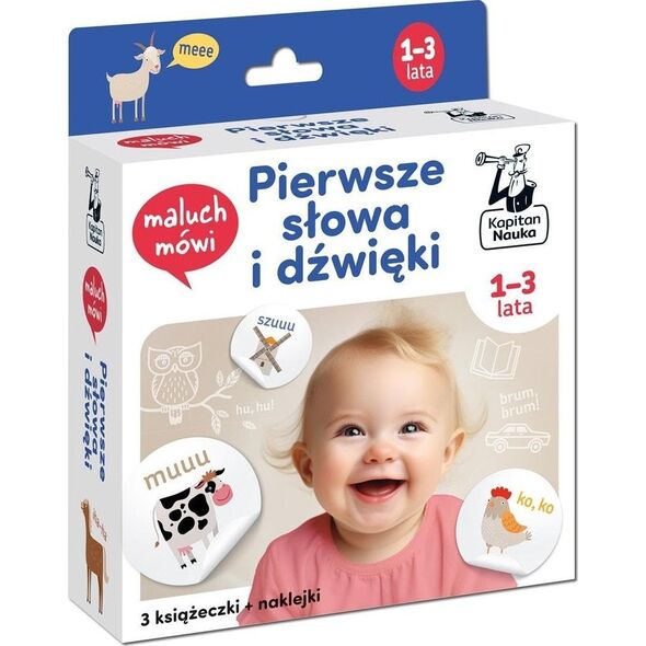 Kapitan nauka Maluch mówi Pierwsze słowa i dźwięki