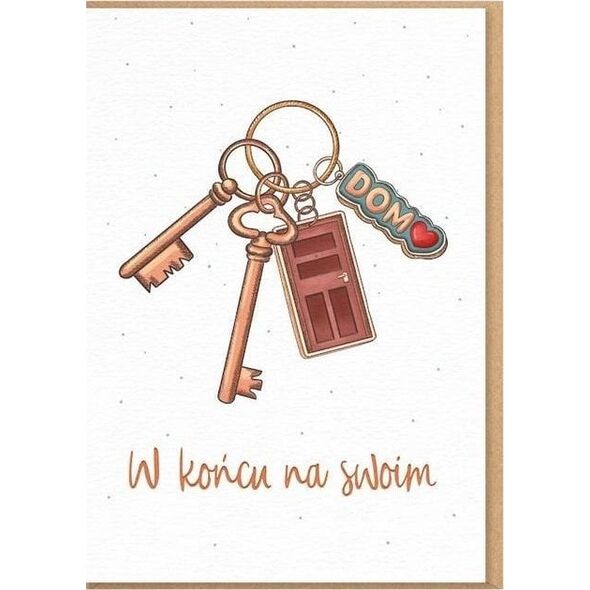 Karnet Gratulacje - W końcu na swoim