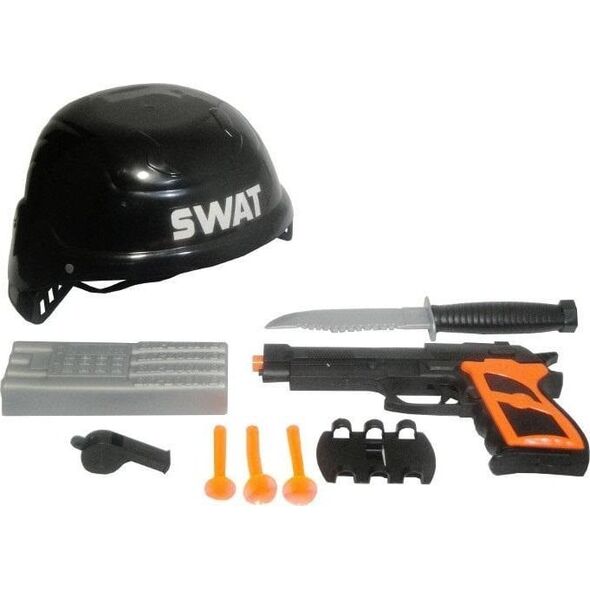Zestaw policyjny pistolet + kask