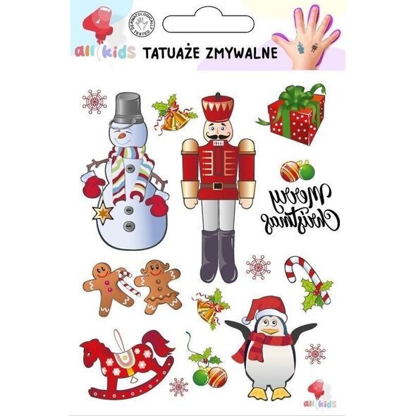 Tatuaże zmywalne dla dzieci Boże Narodzenie 1