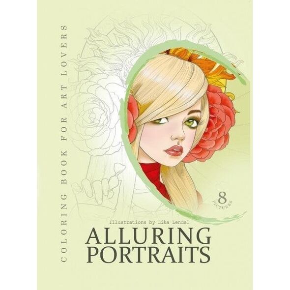 Kolorowanka kreatywna A4 Portraits zielona FRESH