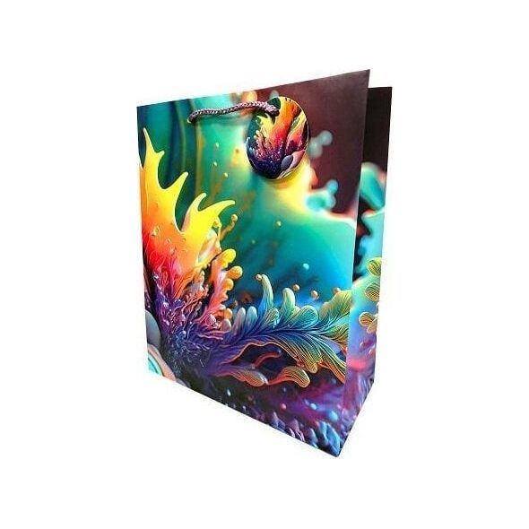 Torebka ozdobna matowa 26x32x12cm kolory GB23144