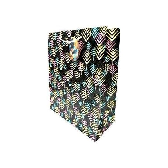 Torebka ozdobna matowa 26x32x12cm palmy GB23147