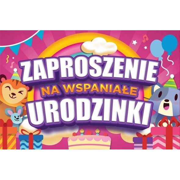 Zaproszenie Urodziny (10szt)