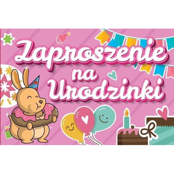 Zaproszenie Urodziny (10szt)