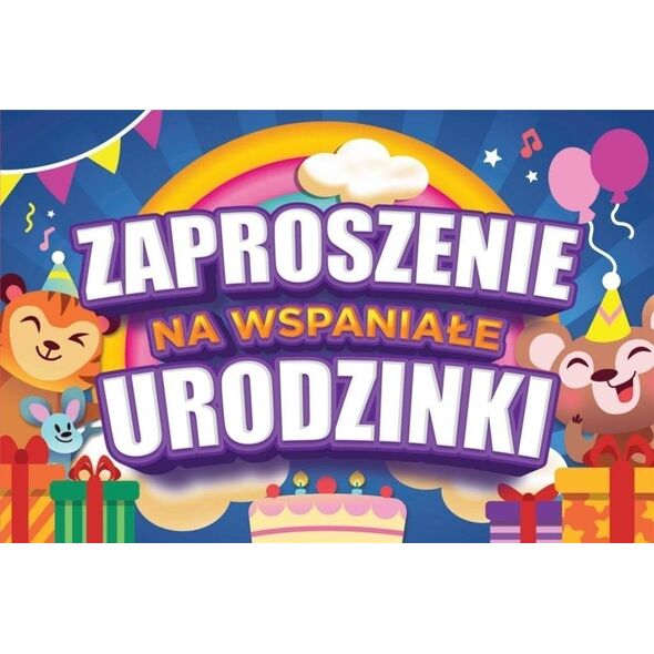 Zaproszenie Urodziny (10szt)