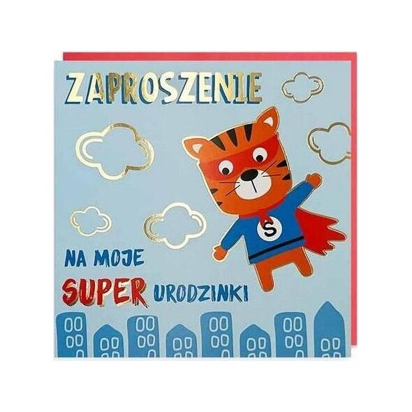 Zaproszenie Urodziny 5szt