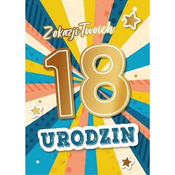 Karnet Urodziny 18