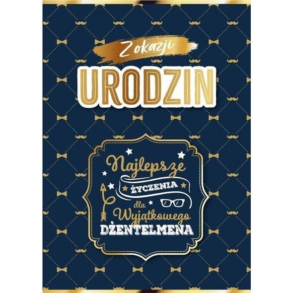 Karnet Urodziny dla niego