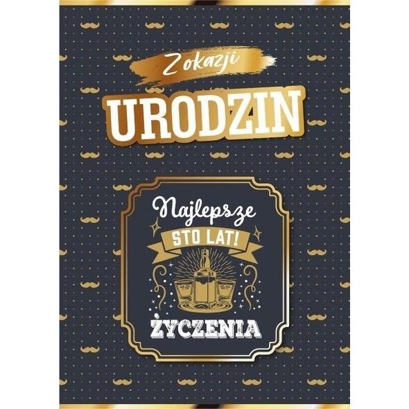 Karnet Urodziny dla niego