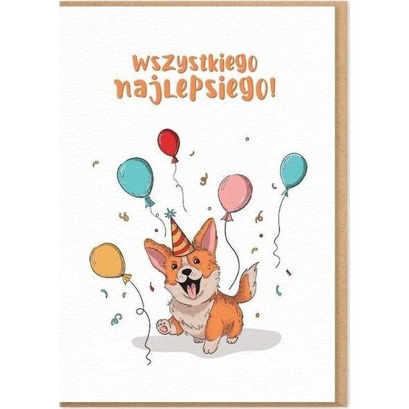 Karnet Urodziny - Wszystkiego nalepsiego