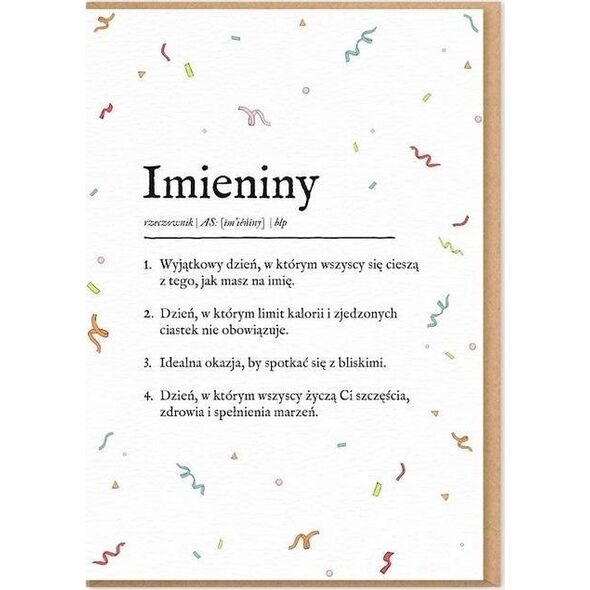 Karnet Imieniny
