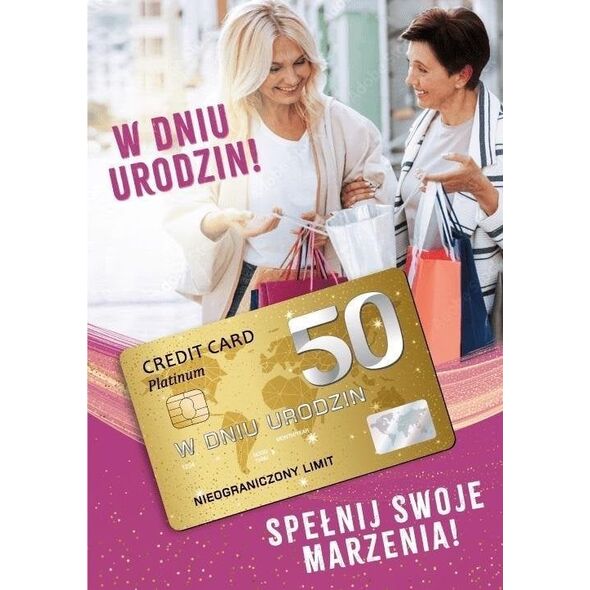 Karnet Urodziny 50