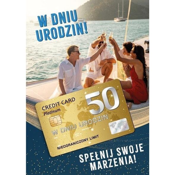 Karnet Urodziny 50