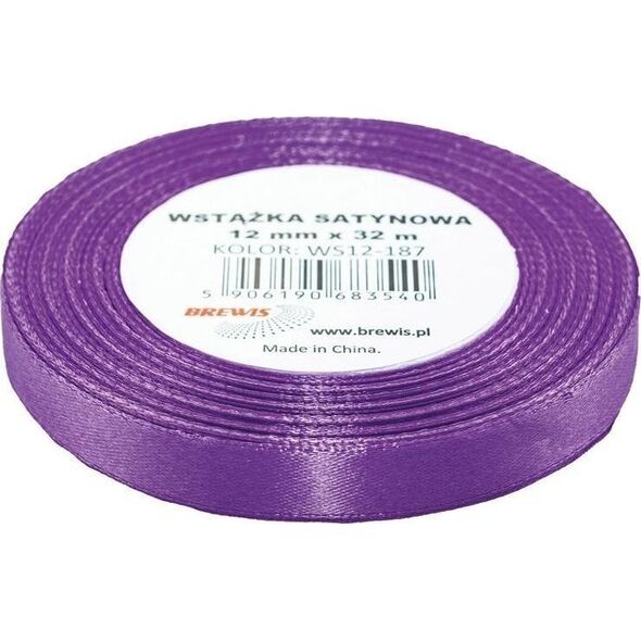 Wstążka satynowa lawendowa 12mmx32m