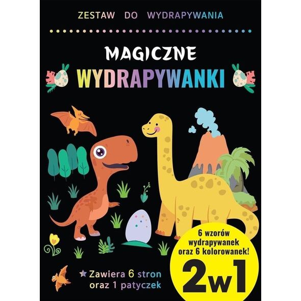 Wydrapywanka i kolorowanka 2w1 dla chłopców