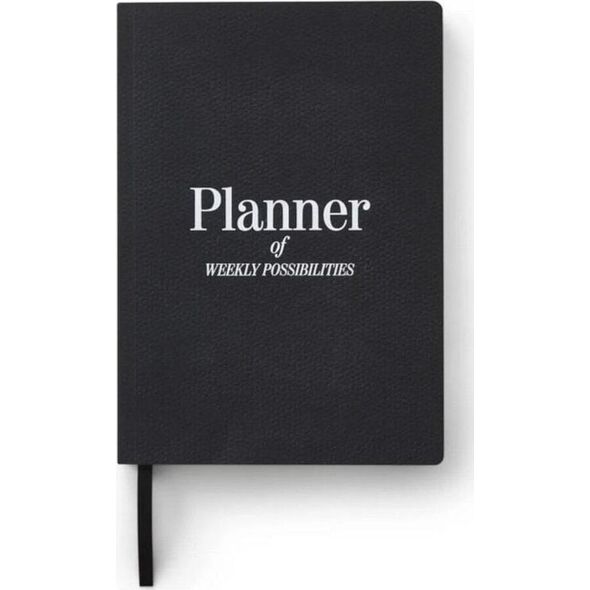 Planer tygodniowy czarny