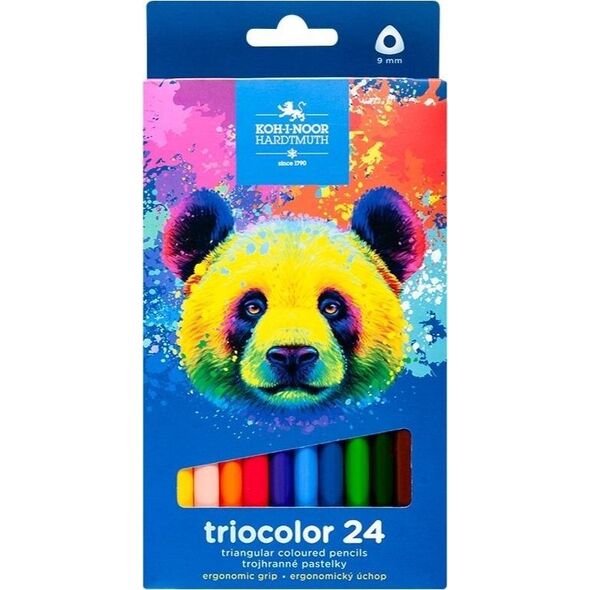 Kredki Triocolor Niedźwiedź 24 kolory