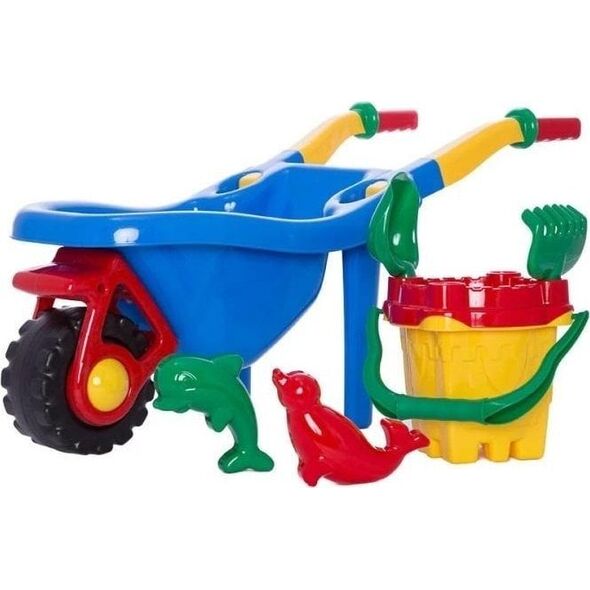 Taczka z kompletem Zamek 6el MIX