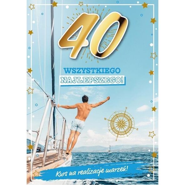 Karnet Urodziny 40