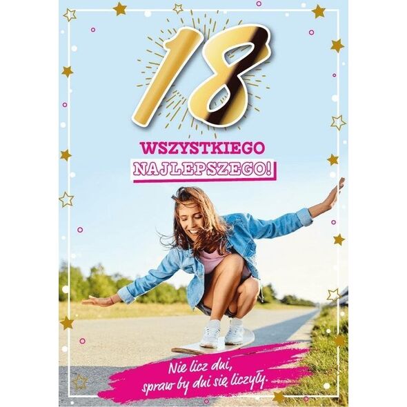 Karnet Urodziny 18