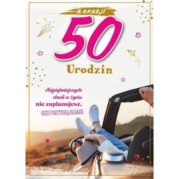 Karnet Urodziny 50