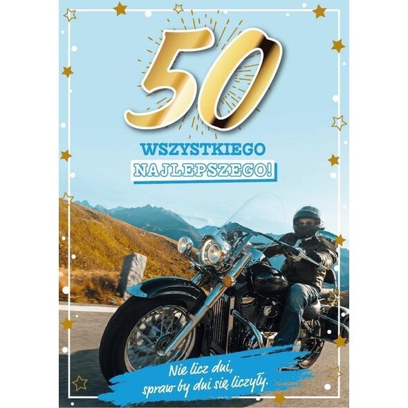 Karnet Urodziny 50