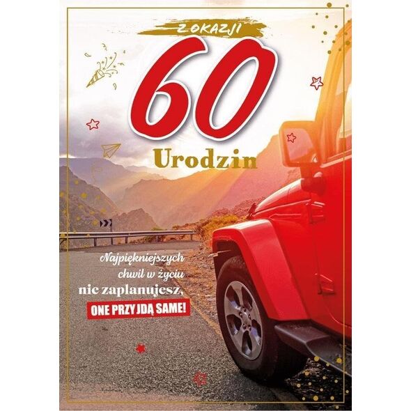 Karnet Urodziny 60