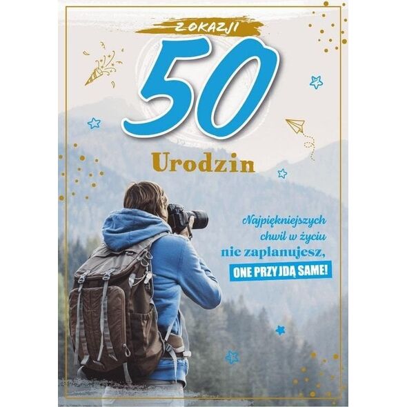 Karnet Urodziny 50