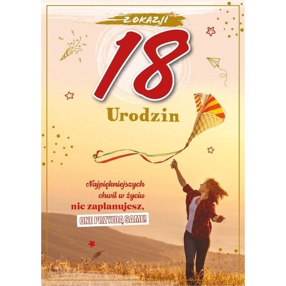 Karnet Urodziny 18