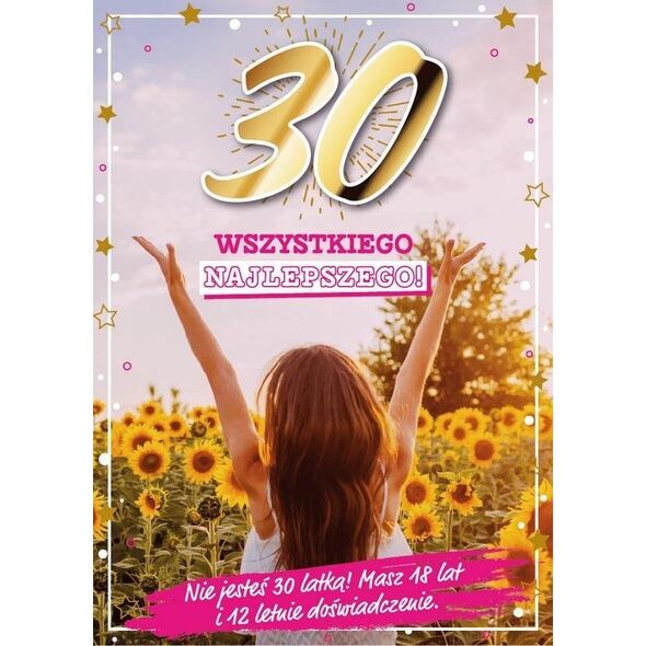 Karnet Urodziny 30