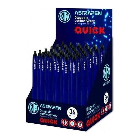 Długopis automat. Quick 0,7mm (36szt) ASTRA