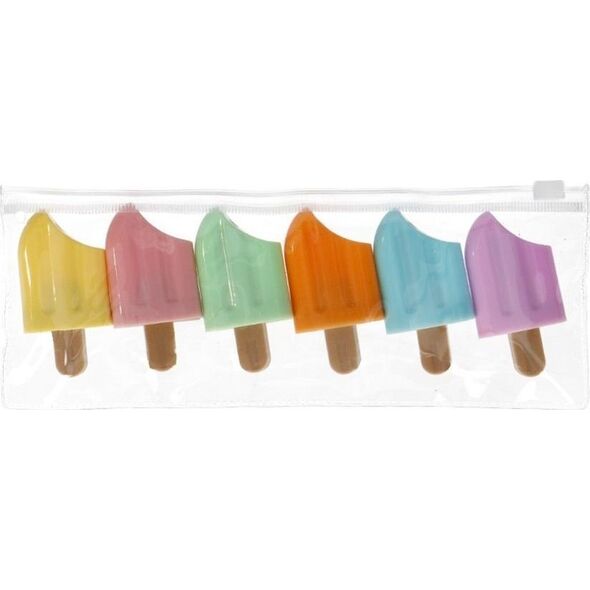 Minizakreślacze Lody 6 kolorów