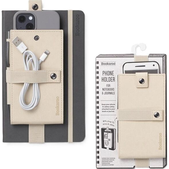 Bookaroo Phone Holder kremowy uchwyt na smartfon