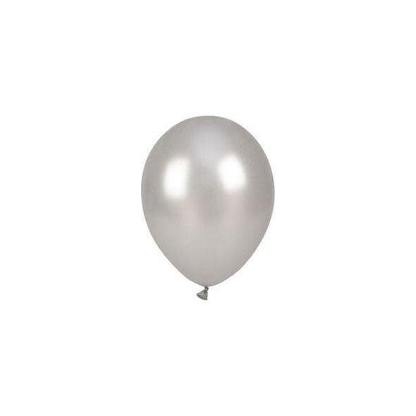 Balony metalizowane srebrne 25cm 100szt