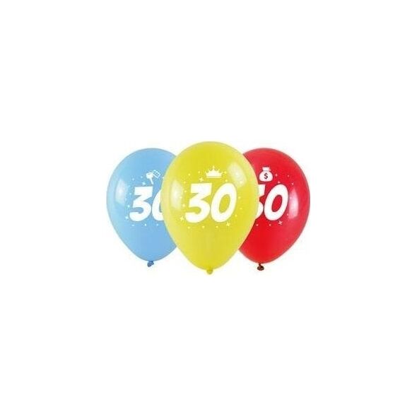 Balony okazjonalne z nadrukiem 30 28cm 3szt